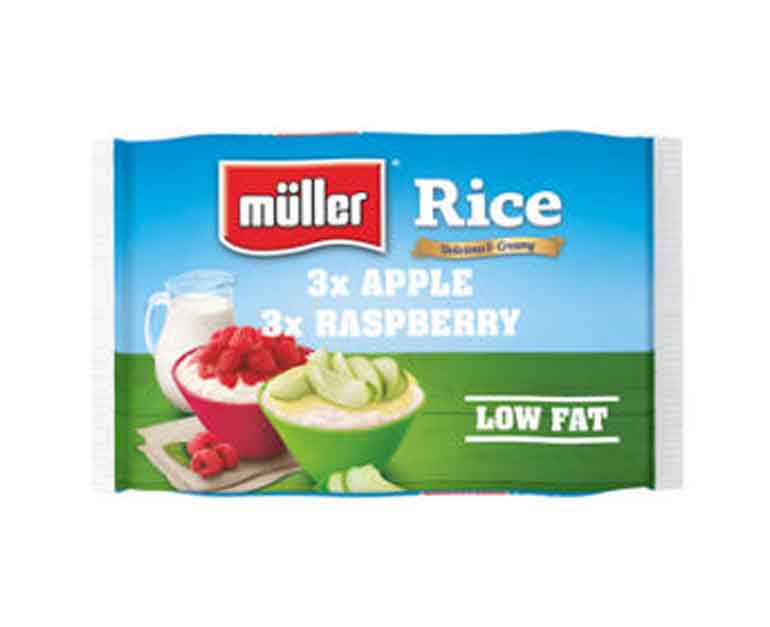 Müller Rice Raspberry & Apple Low Fat Dessert 6x180g