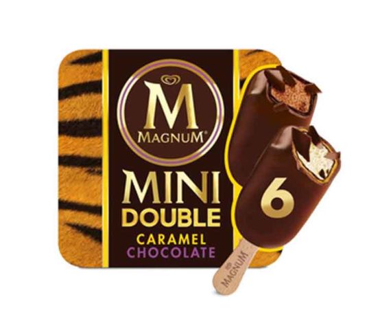 Magnum Mini Ice Cream Double Caramel & Double Chocolate 6x60ml - Eckos ...
